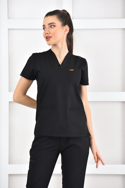 Czarny komplet jogger z lycrą