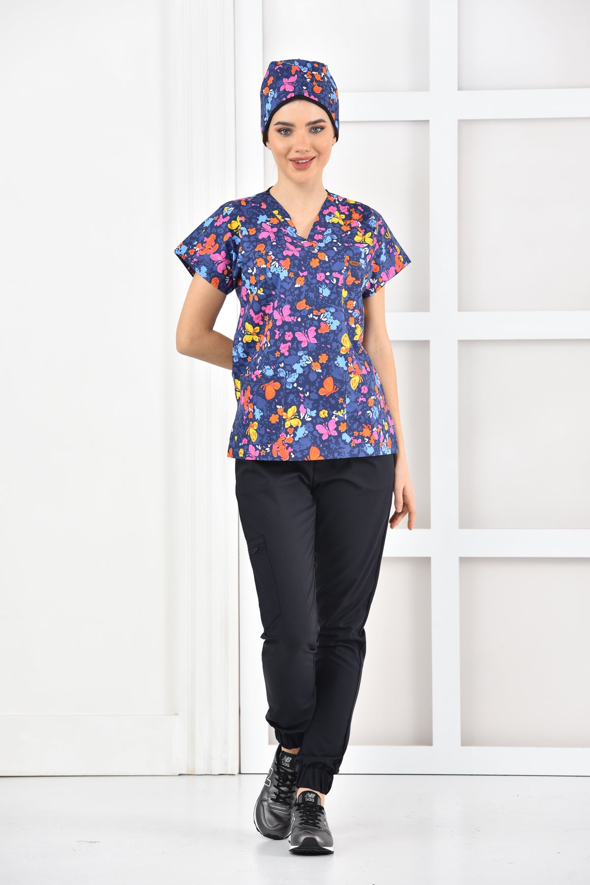 Bluza medyczna z nadrukiem