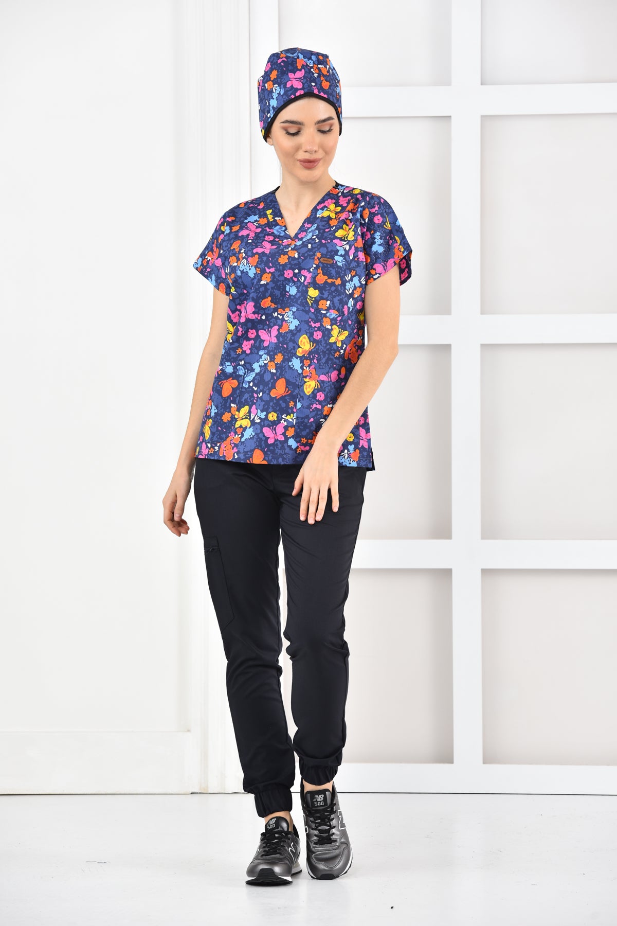 Bluza medyczna z nadrukiem
