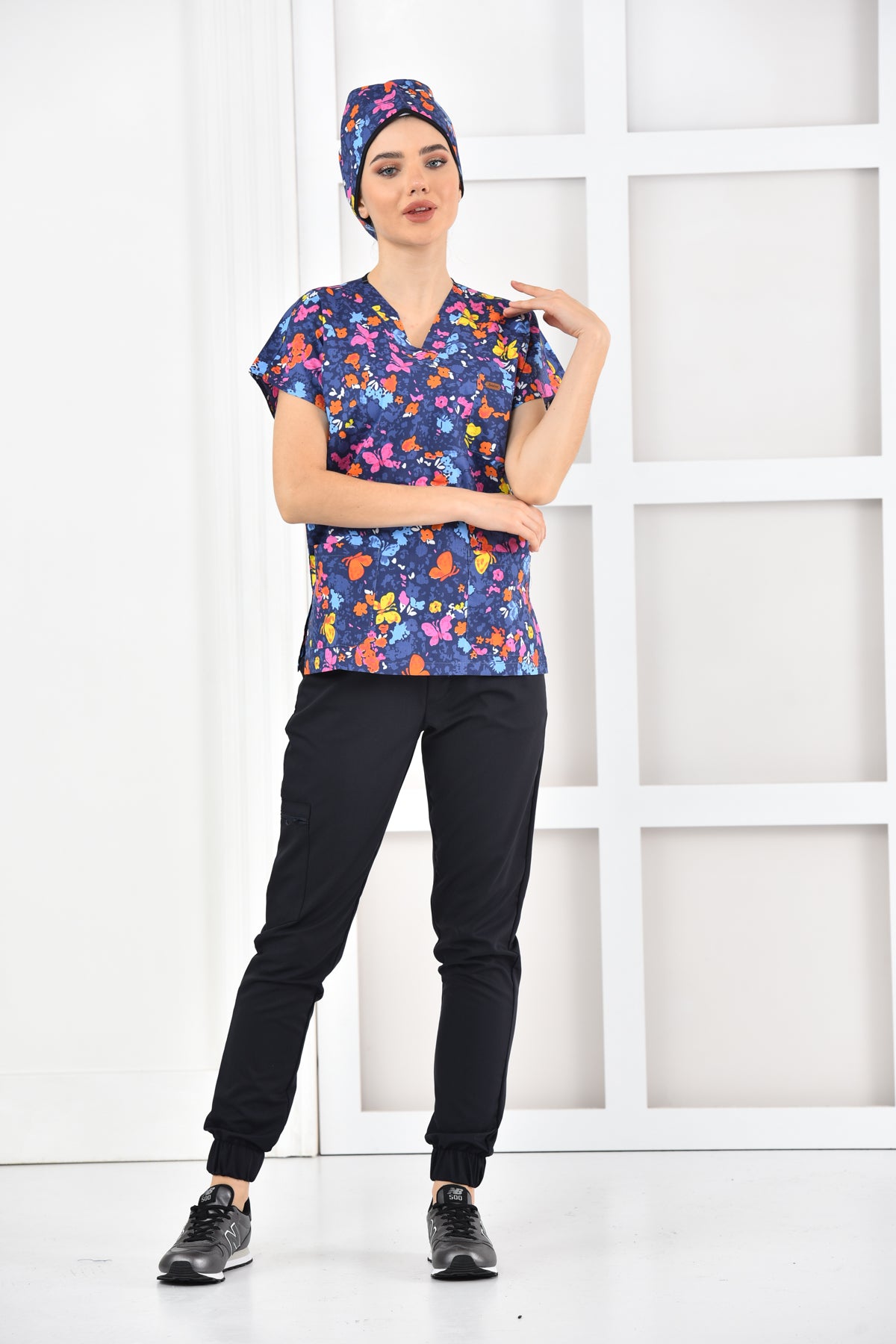 Bluza medyczna z nadrukiem