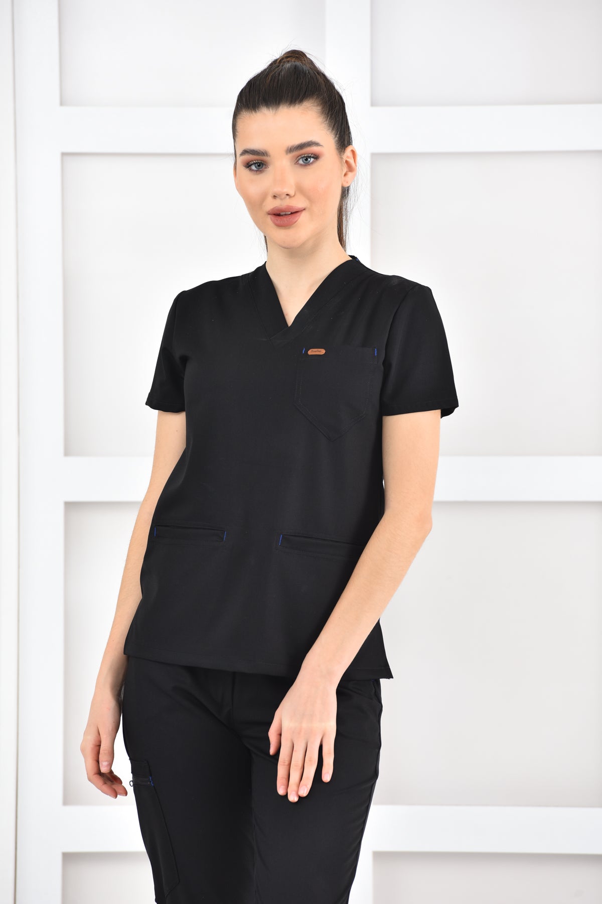 Czarny komplet jogger z lycrą